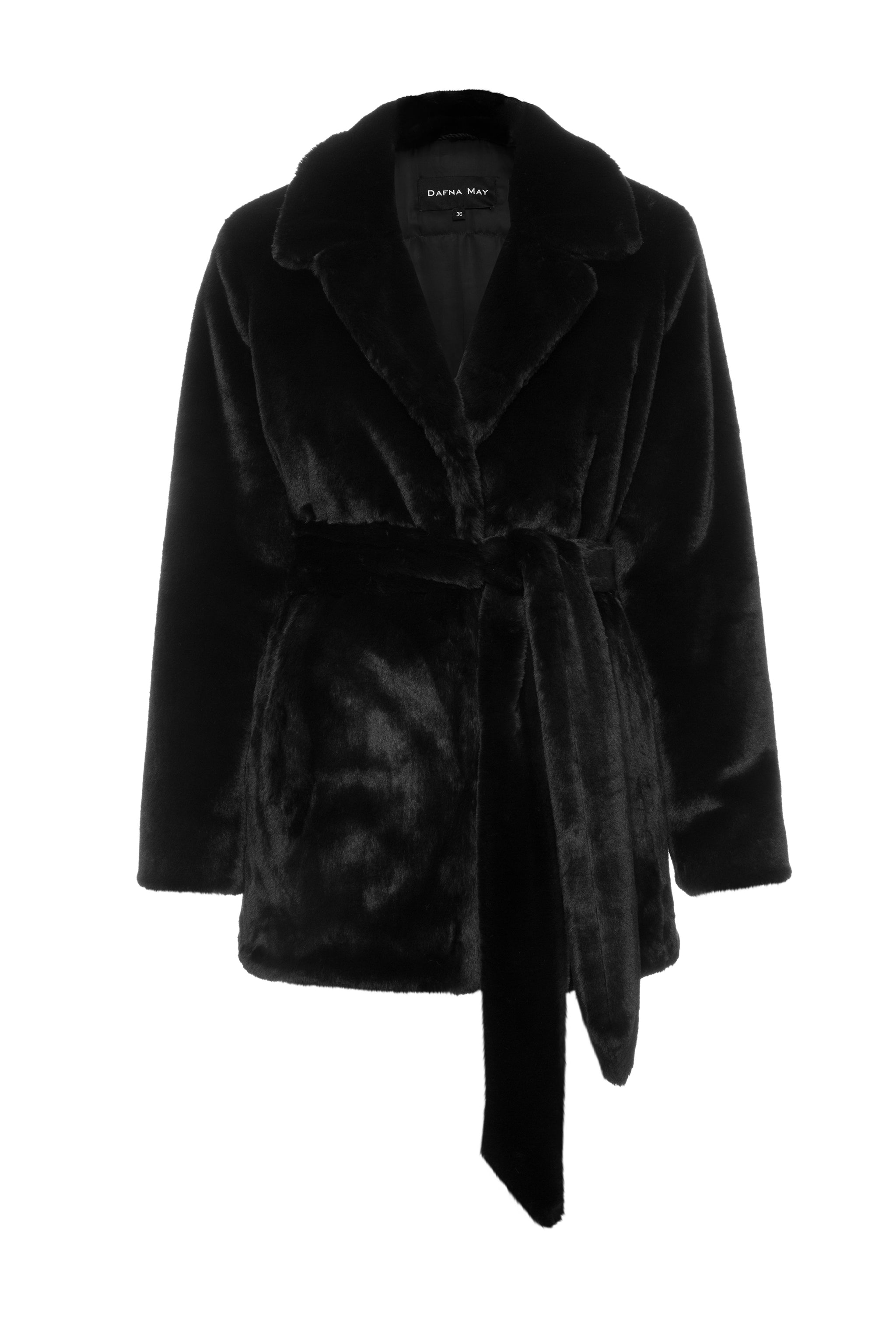 Short faux fur coat